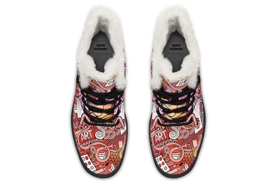 Colorful Art Winter Boots