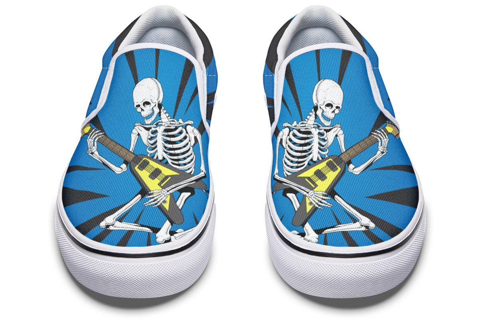 Skeleton Guitar Slip-On Shoes