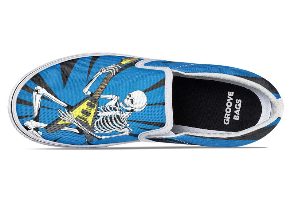 Skeleton Guitar Slip-On Shoes