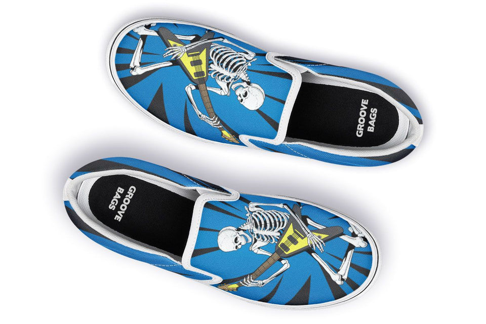Skeleton Guitar Slip-On Shoes