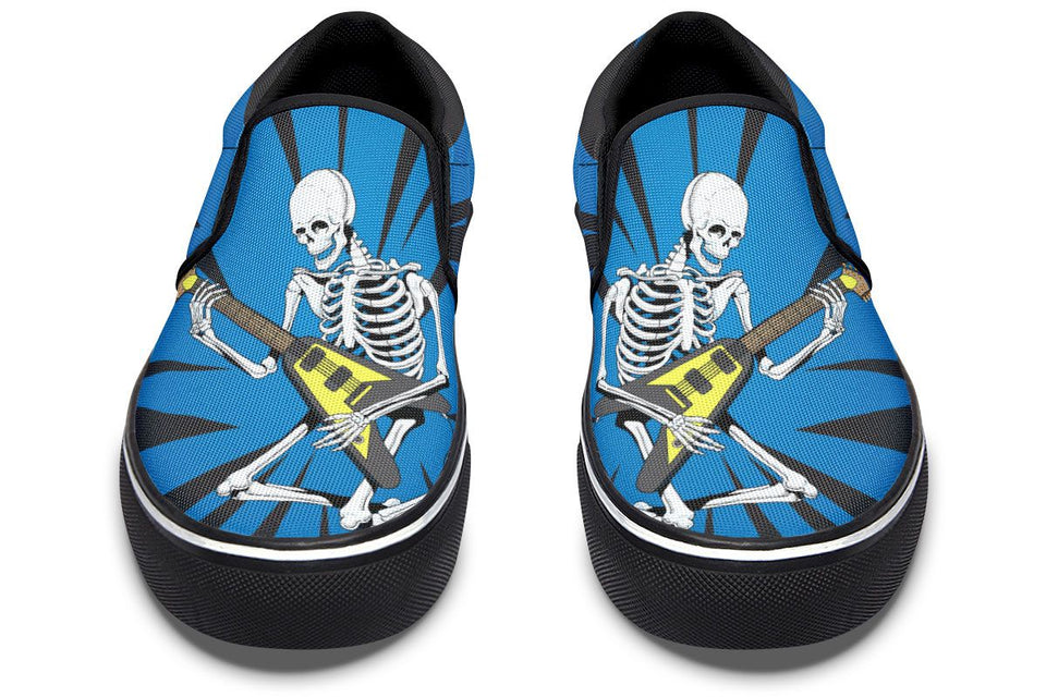 Skeleton Guitar Slip-On Shoes