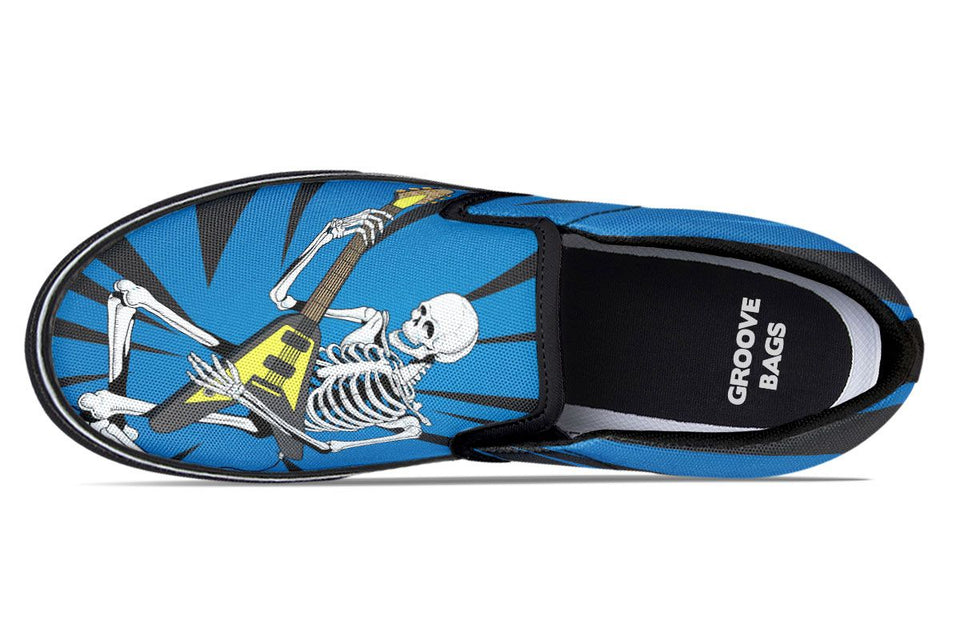 Skeleton Guitar Slip-On Shoes