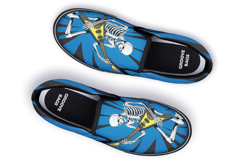 Skeleton Guitar Slip-On Shoes