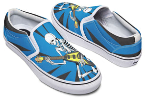 Skeleton Guitar Slip-On Shoes