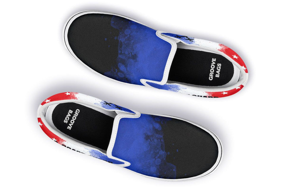 Coast Guard Flag Slip-On Shoes