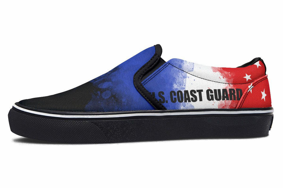 Coast Guard Flag Slip-On Shoes