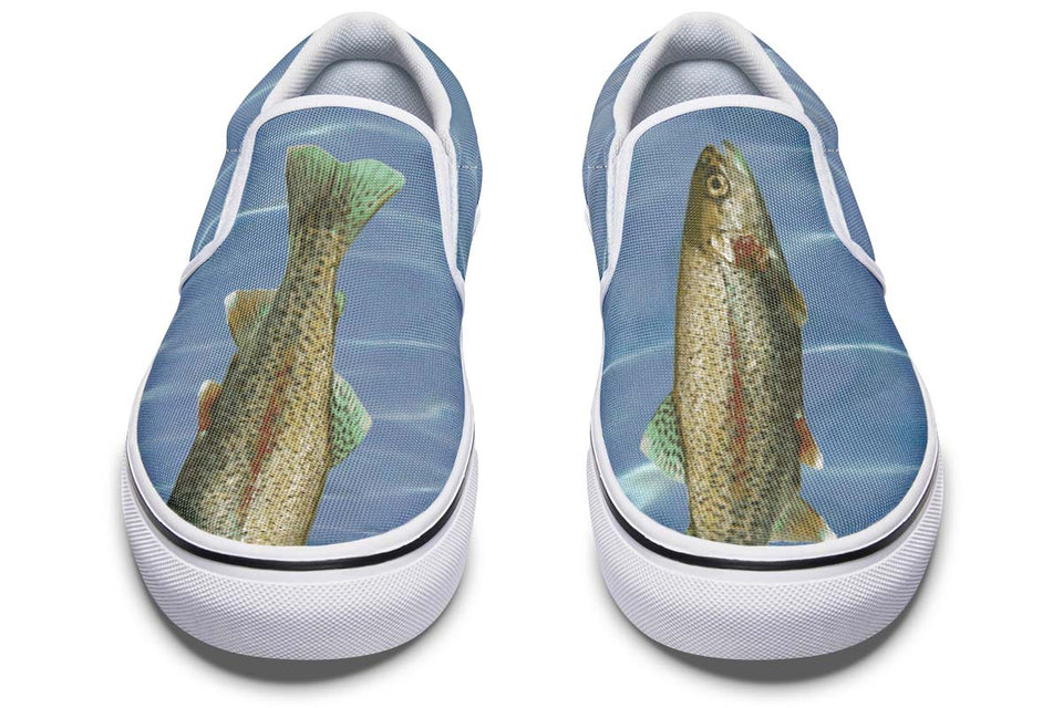 Rainbow Trout Fishing Slip-On Shoes