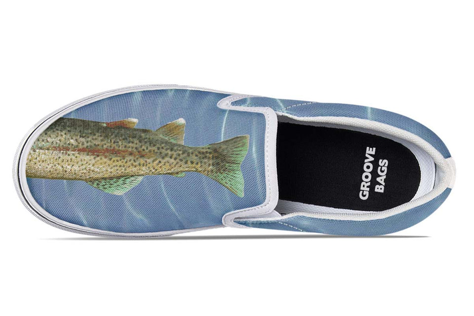 Rainbow Trout Fishing Slip-On Shoes