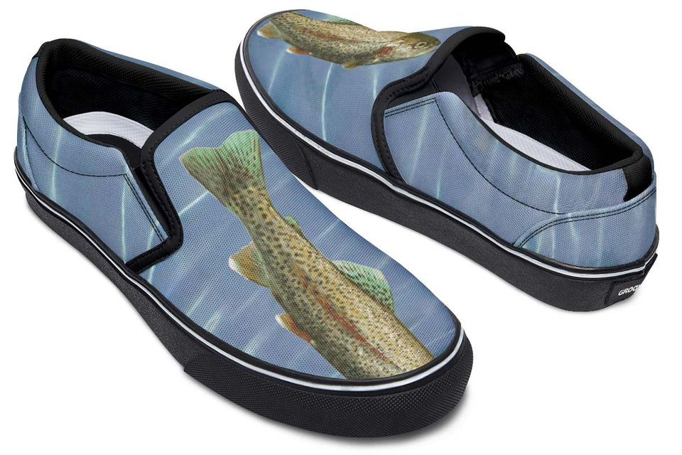 Rainbow Trout Fishing Slip-On Shoes
