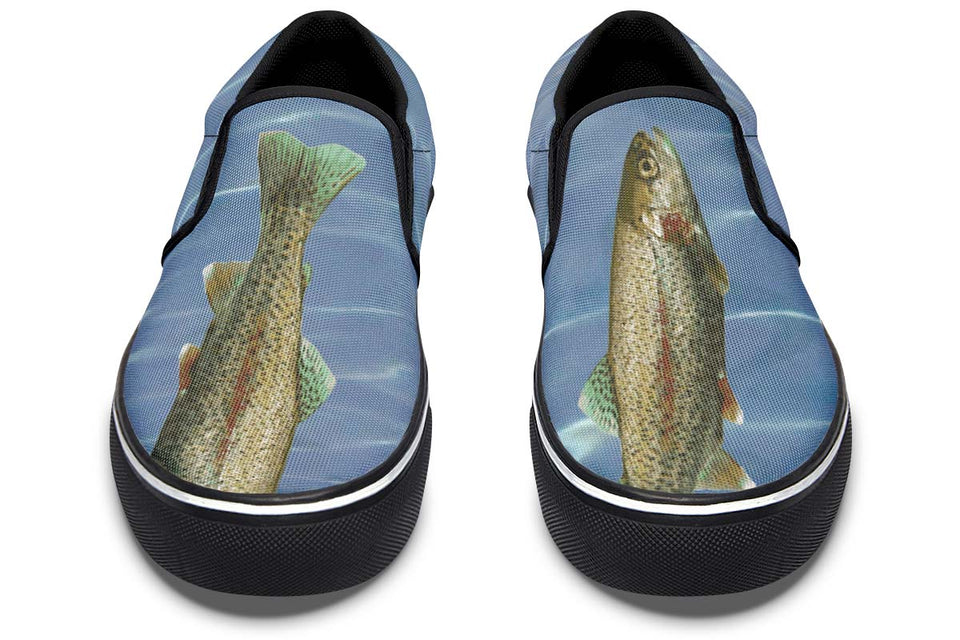 Rainbow Trout Fishing Slip-On Shoes