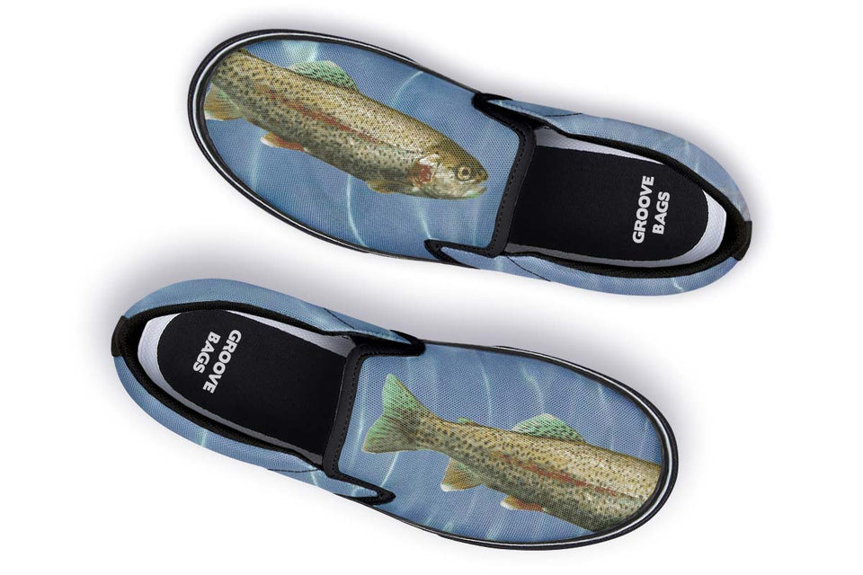 Rainbow Trout Fishing Slip-On Shoes