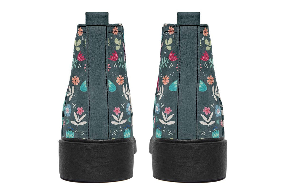 Floral Llama Neat Vibe Boots