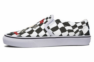Skull Mechanic Slip-On Shoes