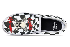 Skull Mechanic Slip-On Shoes