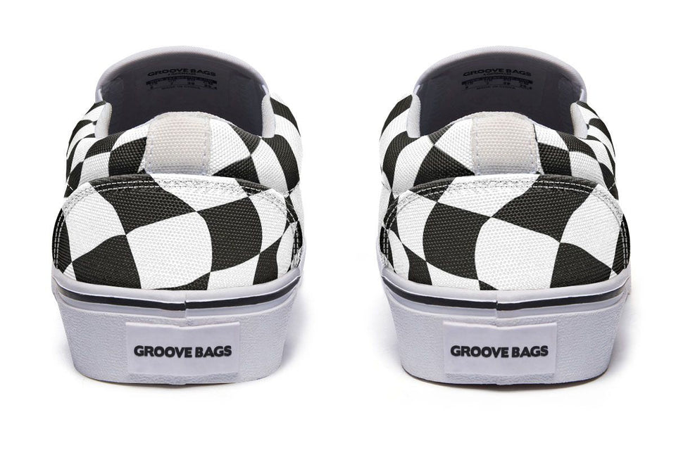 Skull Mechanic Slip-On Shoes