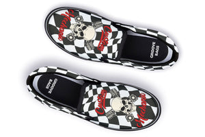 Skull Mechanic Slip-On Shoes