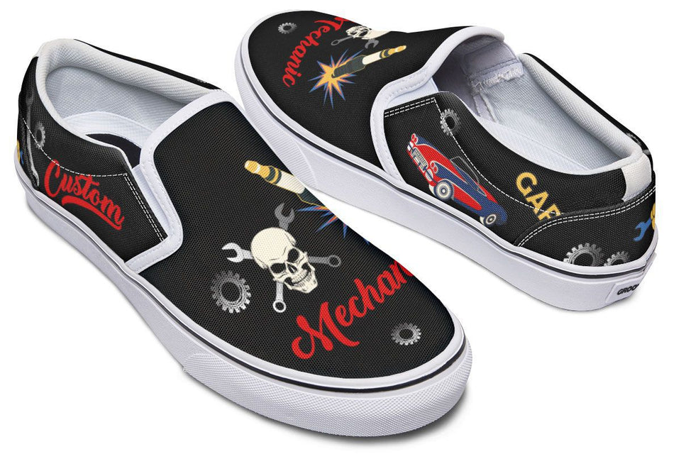 Vintage Mechanic Slip-On Shoes