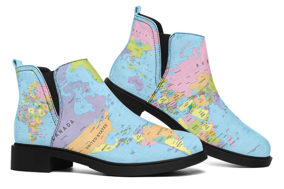 Geography Globe Neat Vibe Boots