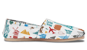 Travel Stickers Casual Shoes