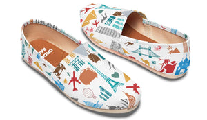 Travel Stickers Casual Shoes