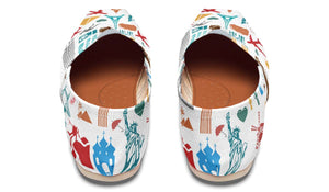 Travel Stickers Casual Shoes