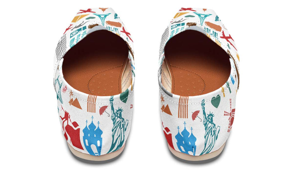 Travel Stickers Casual Shoes