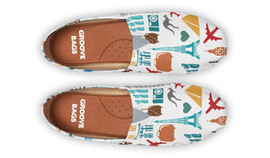 Travel Stickers Casual Shoes