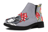 Floral Boston Terrier Neat Vibe Boots