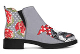 Floral Boston Terrier Neat Vibe Boots