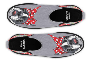 Floral Boston Terrier Neat Vibe Boots