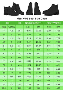 Floral Boston Terrier Neat Vibe Boots