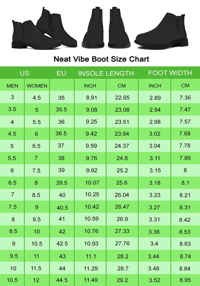 Floral Boston Terrier Neat Vibe Boots