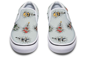 Tattoo Guitar Slip-On Shoes