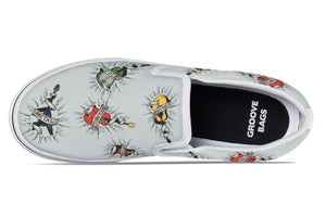 Tattoo Guitar Slip-On Shoes