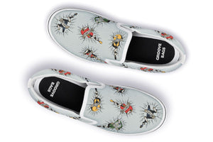 Tattoo Guitar Slip-On Shoes