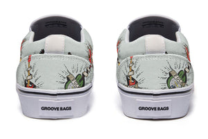 Tattoo Guitar Slip-On Shoes