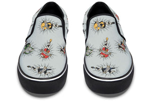 Tattoo Guitar Slip-On Shoes
