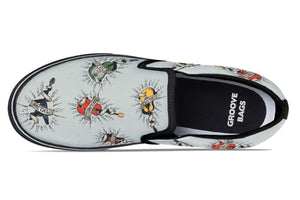 Tattoo Guitar Slip-On Shoes