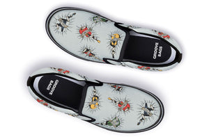 Tattoo Guitar Slip-On Shoes